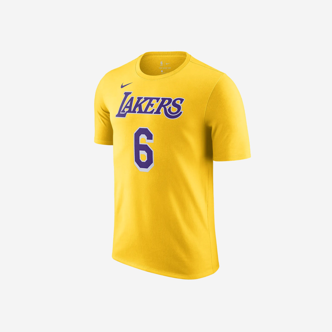 Polo Nike LeBron James Los Angeles Lakers Hombre Basquet Amarillo