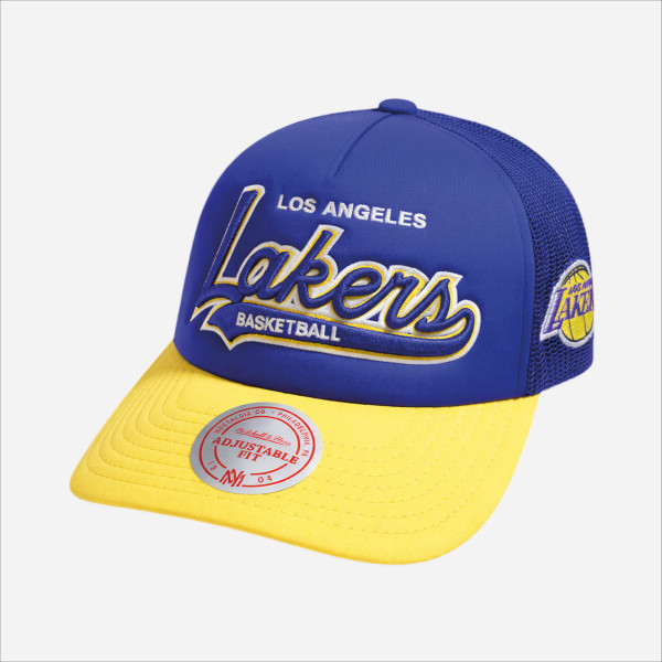 Gorro Mitchell & Ness NBA Truck Stop Snapback Lakers Hombre