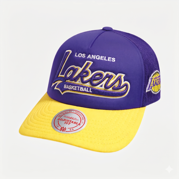 Gorro Mitchell & Ness NBA Truck Stop Snapback Lakers Hombre