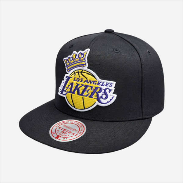 Gorro Mitchell & Ness NBA Crown Snapback Lakers Hombre