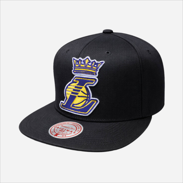 Gorro Mitchell & Ness NBA Partial Crown Snapback Lakers Hombre