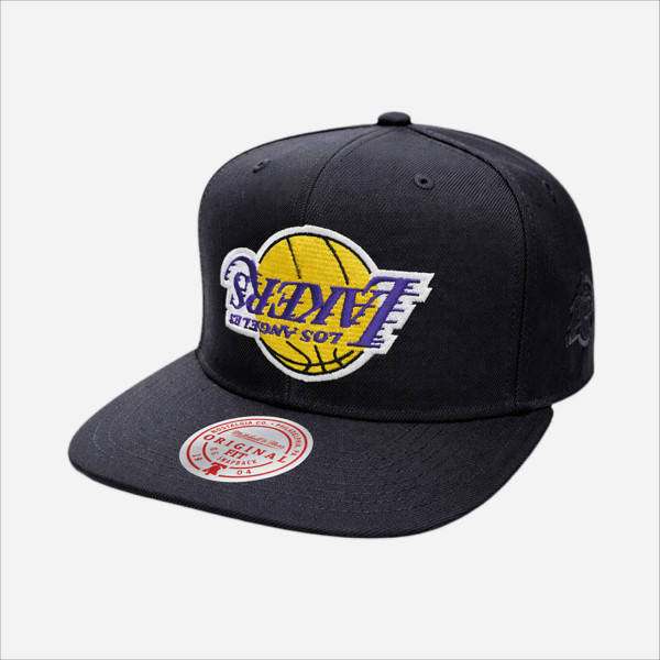 Gorro Mitchell & Ness NBA Snapback Lakers Hombre