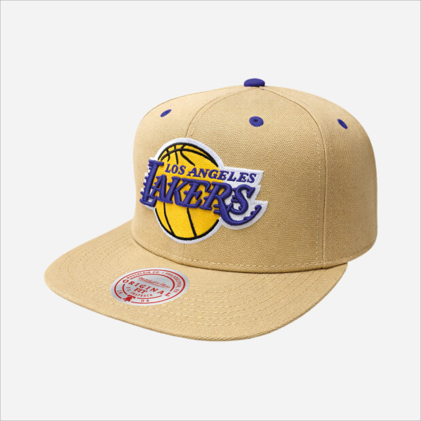 Gorro Mitchell & Ness NBA Wheat TC Snapback Lakers Hombre