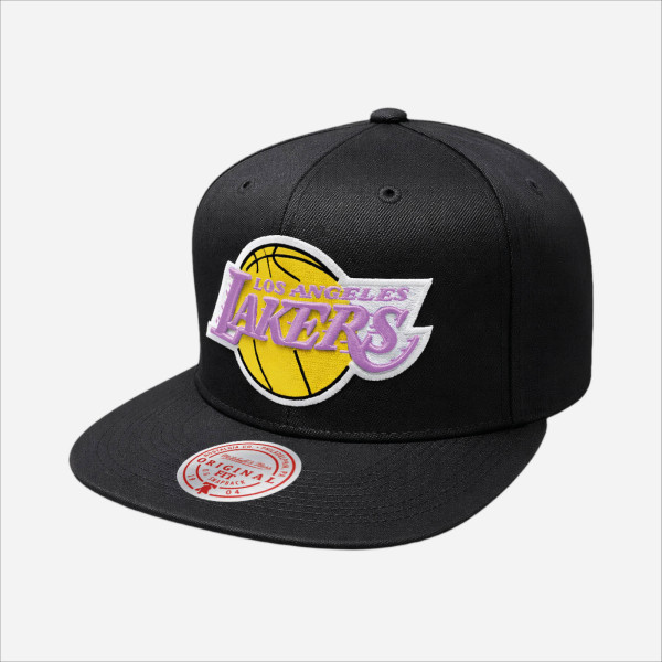 Gorro Mitchell & Ness NBA Pink Under Prime Snapback Lakers Hombre